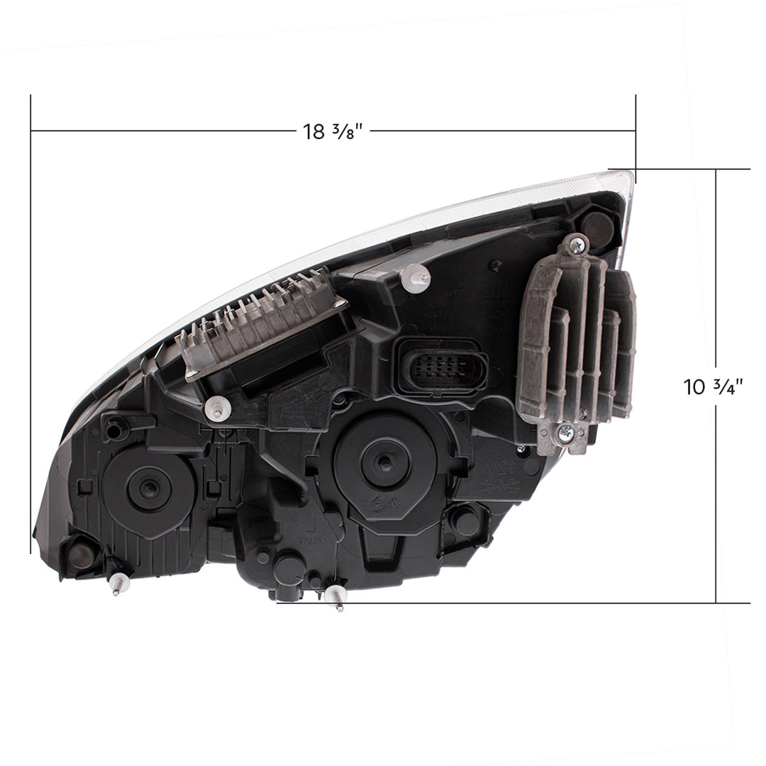 Chrome LED Headlight For 2018-2024 Freightliner Cascadia - Passenger