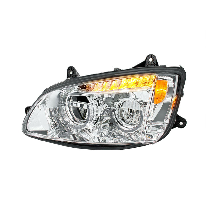Chrome Full LED Headlight For 2008-2017 Kenworth T660 - Driver