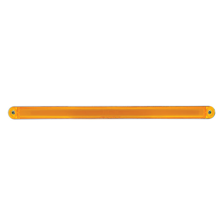24 LED Dual Function 12" GloLight Bar With Bezel - Amber LED/Amber Lens