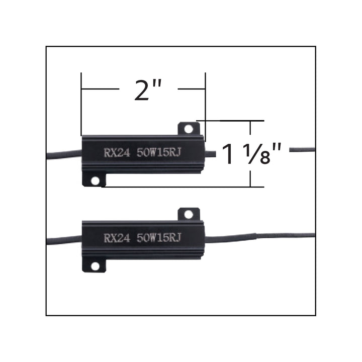Load Resistor - 50 - Watt. 15 Ohm (Pair)