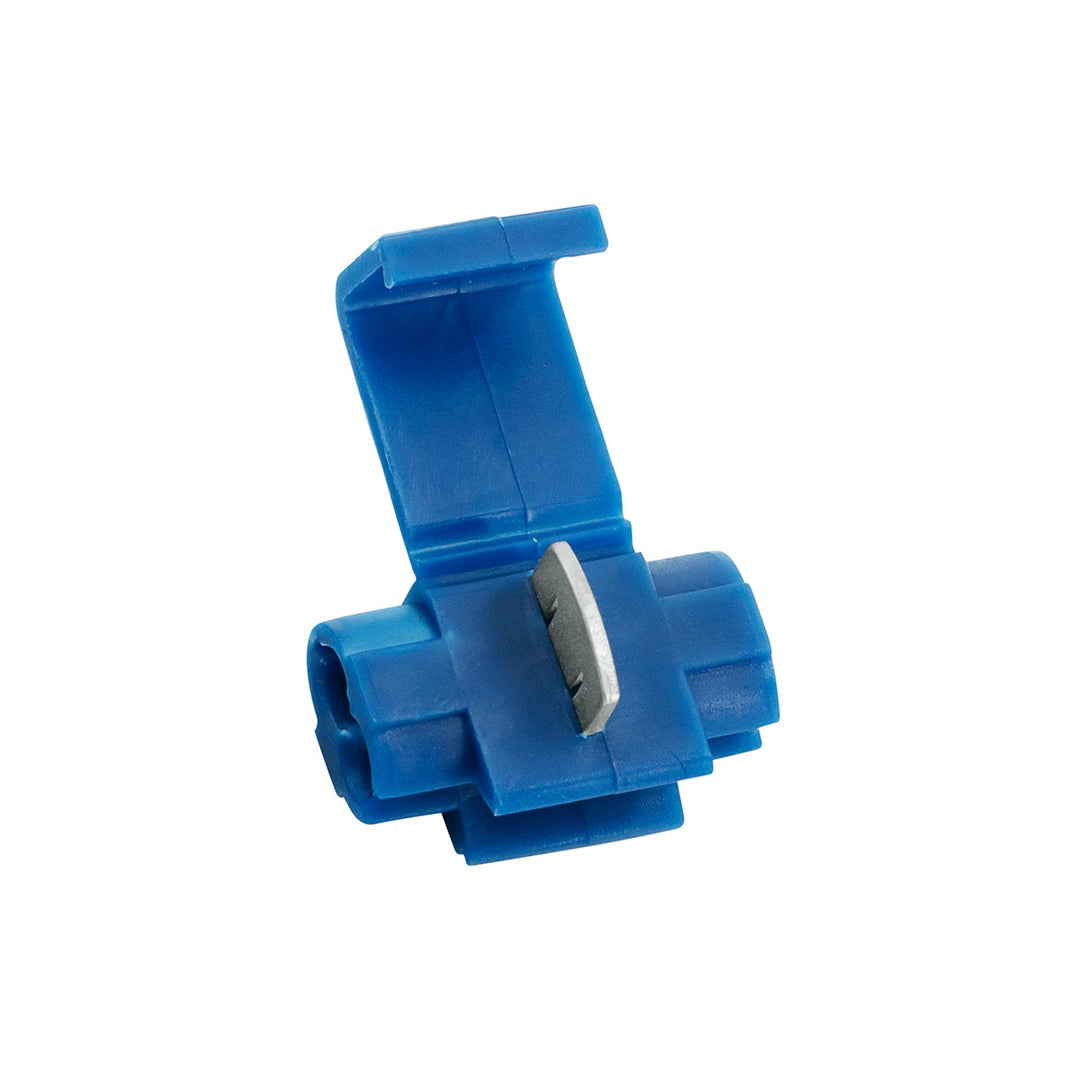 18-14 AWG Blue Snap Lock Tap Splice Connector (50 pcs/Bag)
