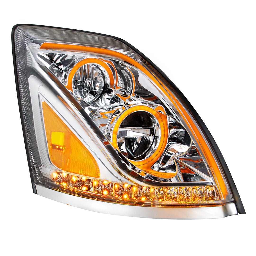 Chrome LED Headlight for 2003-2017 Volvo VN/VNL - Passenger