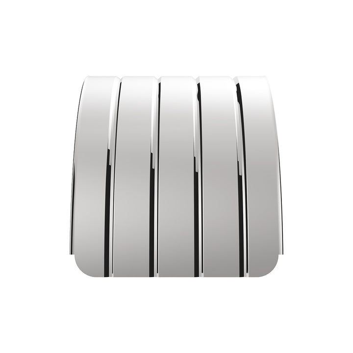 126" 430 Stainless Steel (18ga) Beaded Edge Ribbed Full Fender 54" Spread - SR Series (Pair)