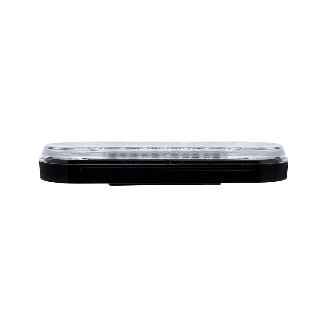 22 LED 6" Oval Abyss Light (Back-Up) - White LED/Clear Lens
