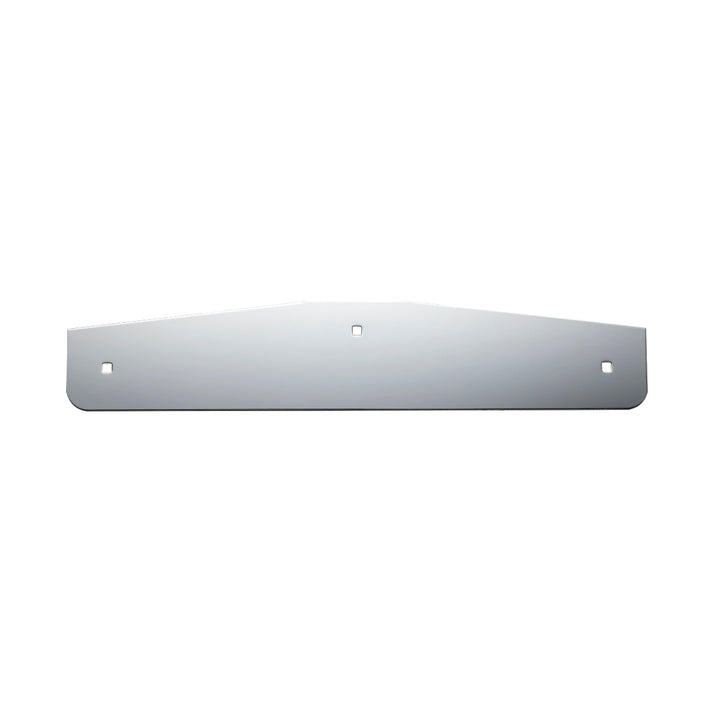 4" x 20" Chrome Standard Bottom Mud Flap Plate - Bolt Thru