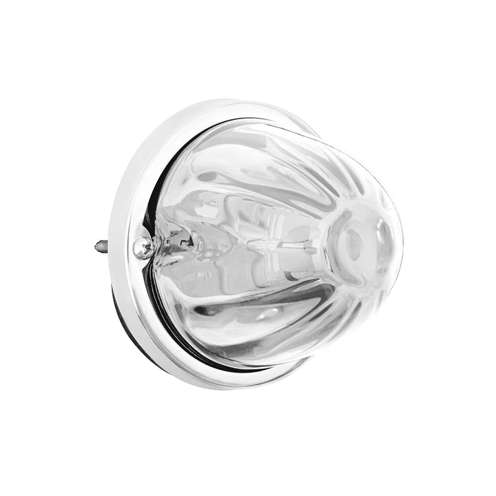 UltraBurst Glass Watermelon Flush Mount Kit With 18 LED Bulb - Red LED/Clear Lens