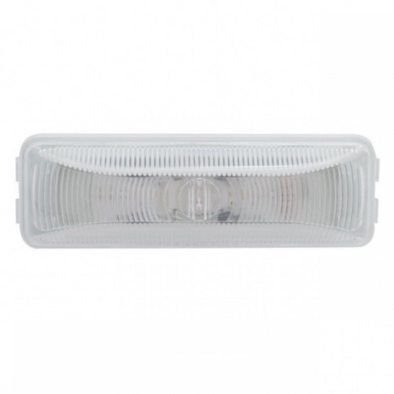 Single LED Rectangular Light (Clearance/Marker) - Amber LED/Clear Lens (Bulk)