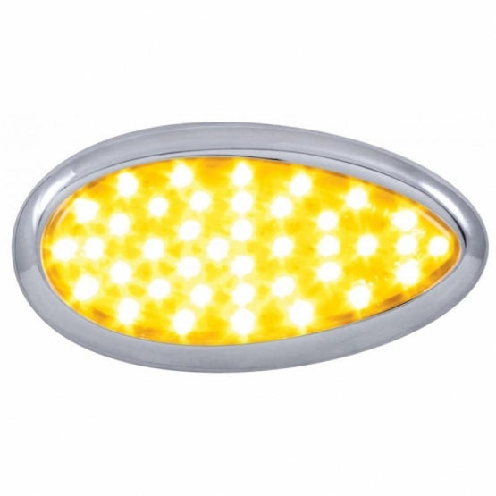 39 Amber LED Freightliner Cascadia Teardrop Signal Light - Amber Lens