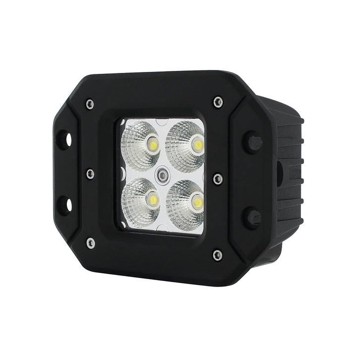4 High Power LED Flange Mount Work Light - Flood Light