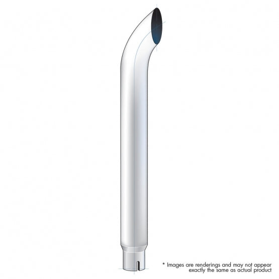 6" Curved Reduce To 5" I.D. Bottom Exhaust - 96" L