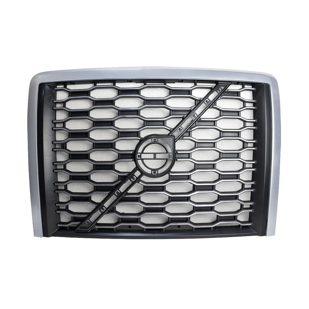 Grille With Bug Screen For 2018-2024 Volvo VNL - Silver