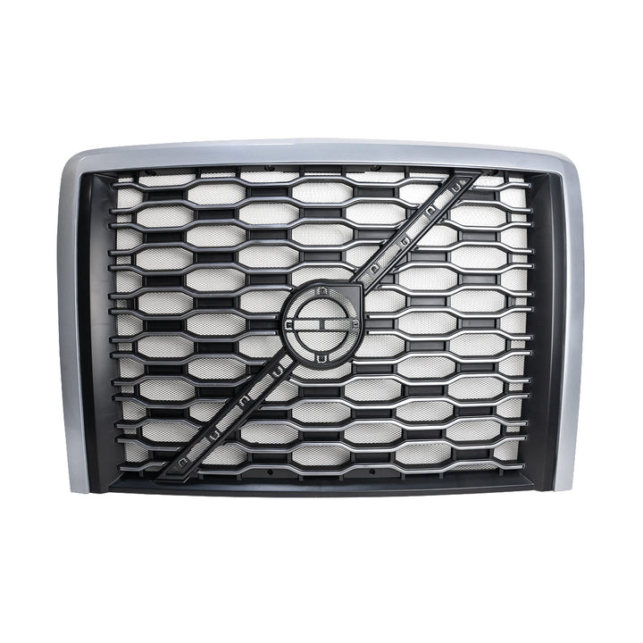 Grille With Bug Screen For 2018-2024 Volvo VNL - Silver