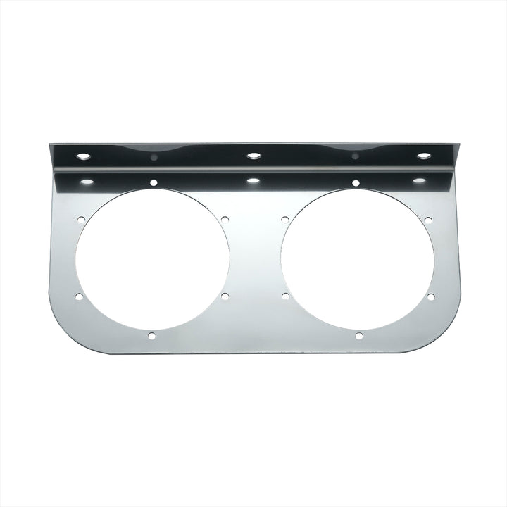 Stainless Light Bracket With 2 x 4" Light Cutouts