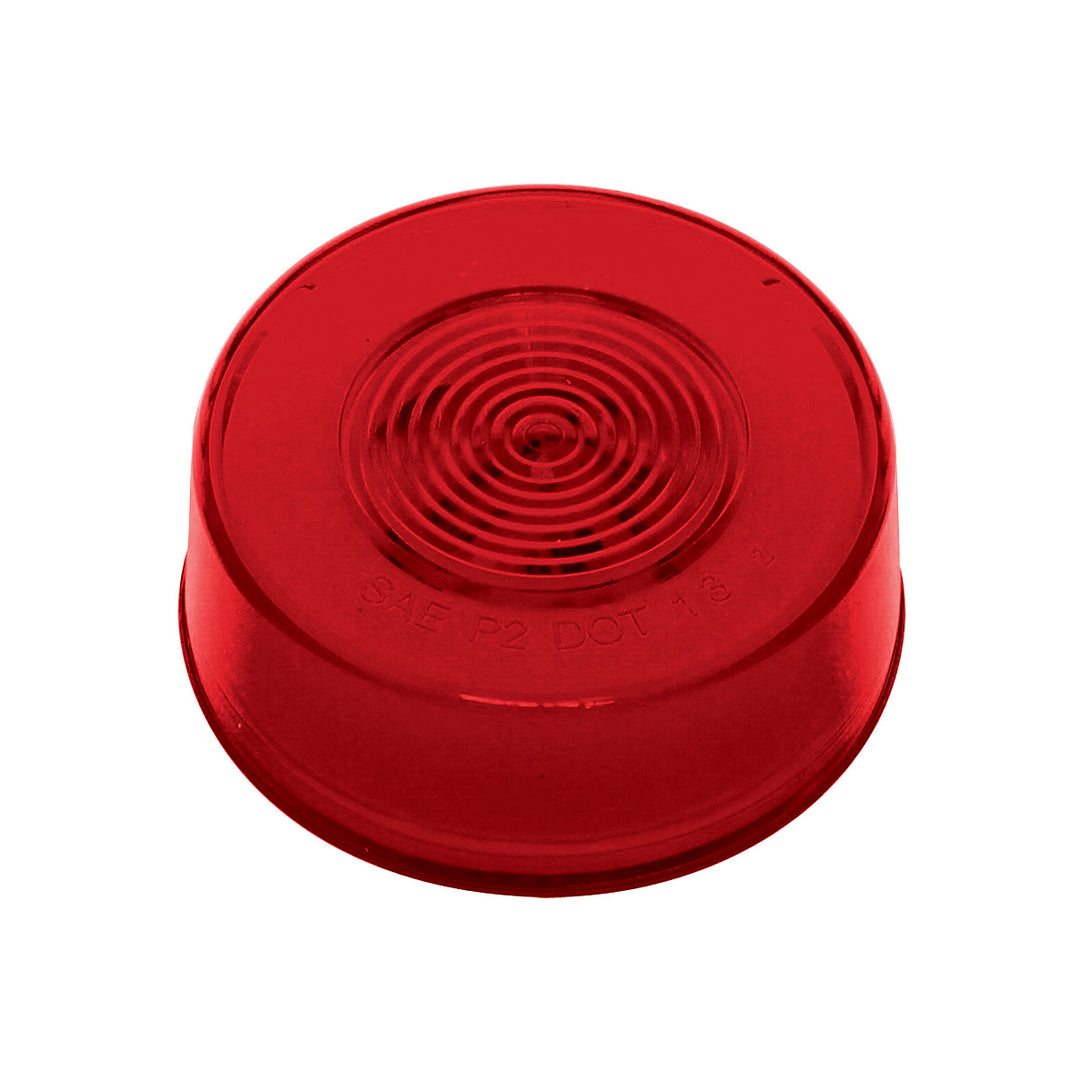 9 LED 2-1/2" Round GloLight (Clearance/Marker) - Red LED/Red Lens (Bulk)