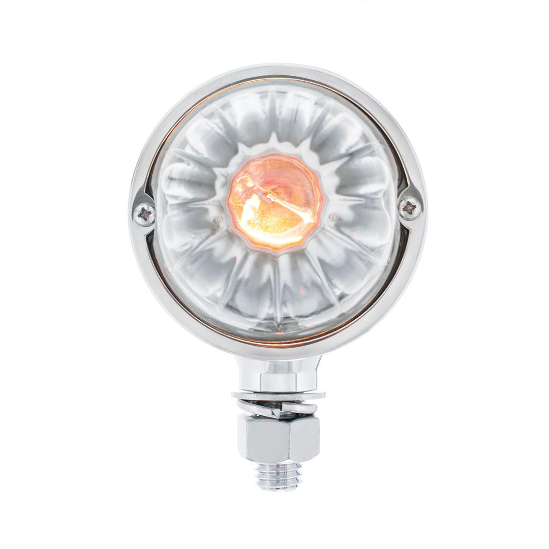 Chrome Double Face Housing With 2 Watermelon Glass Lens - Clear