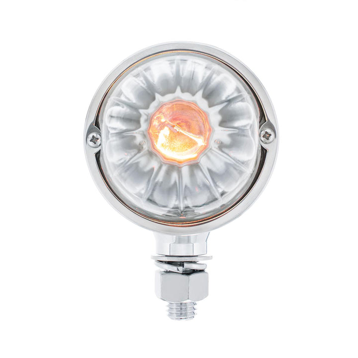 Chrome Double Face Housing With 2 Watermelon Glass Lens - Clear