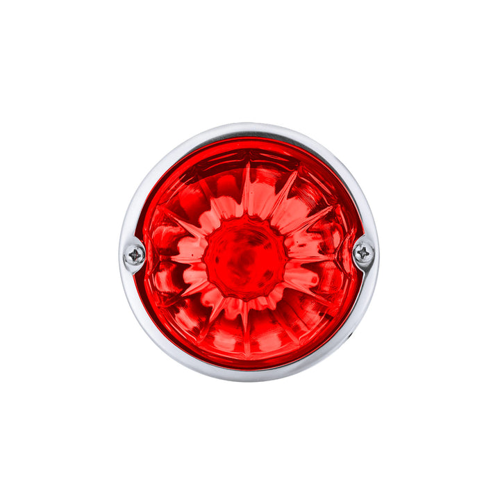 Glass Watermelon Light Kit With LED Light - Red LED/Red Lens