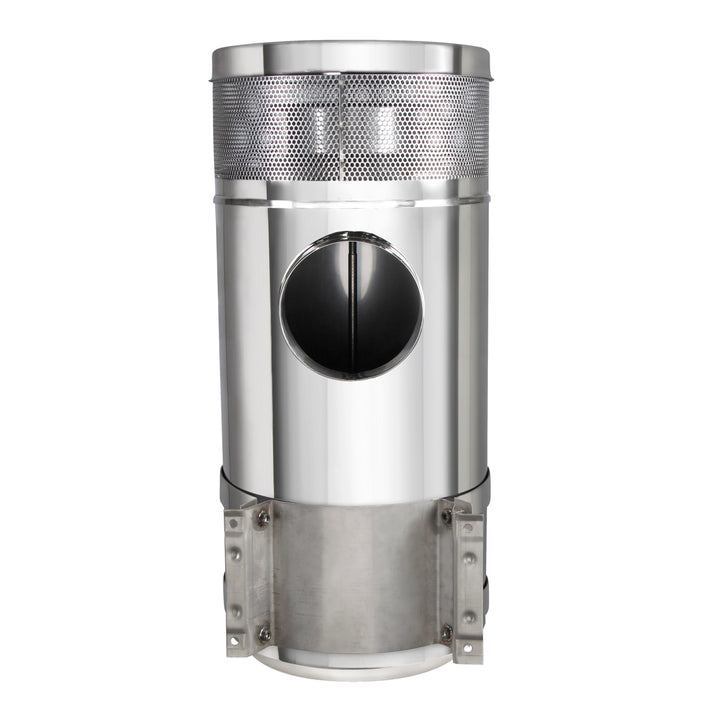 15" Stainless Air Cleaner Kit With Brackets For Peterbilt