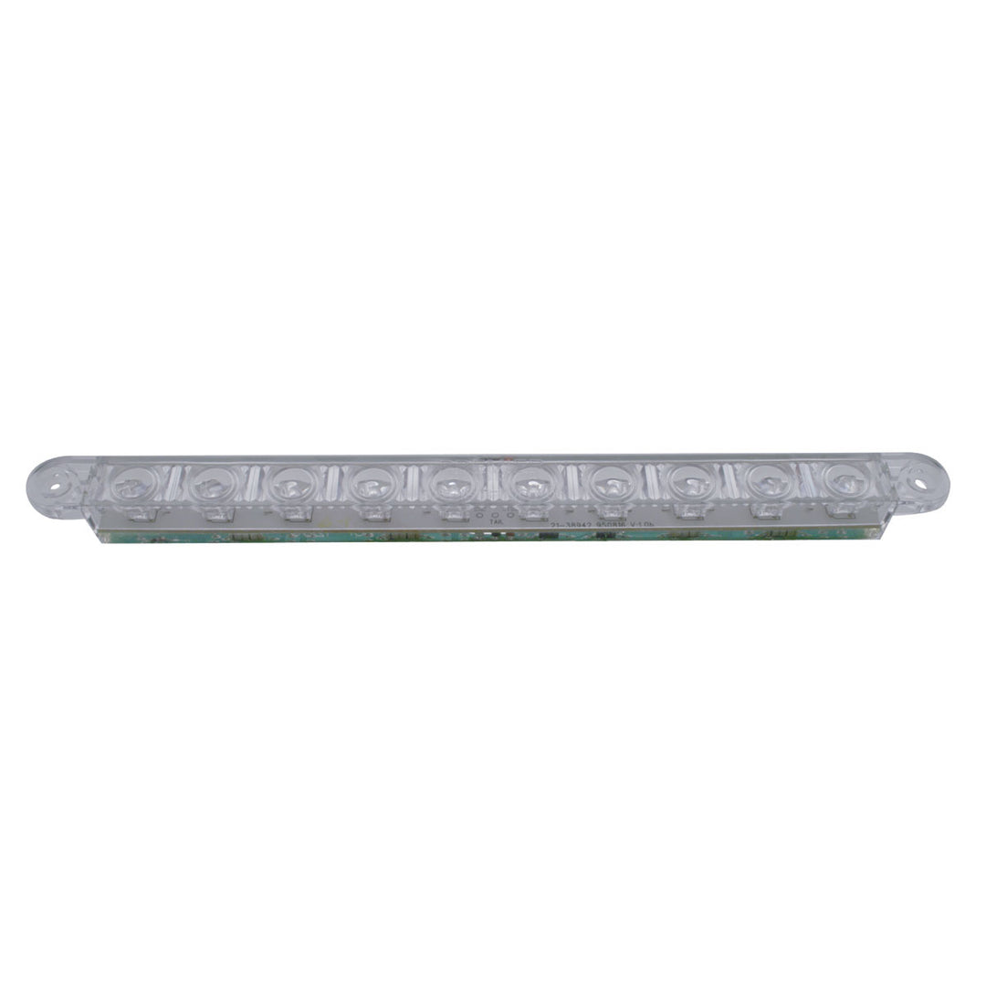 10 LED 9" Light Bar (Stop, Turn &amp; Tail) - Red LED/Clear Lens (Bulk)