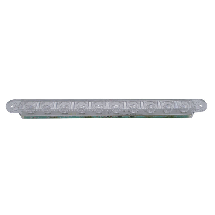 10 LED 9" Light Bar (Stop, Turn &amp; Tail) - Red LED/Clear Lens (Bulk)
