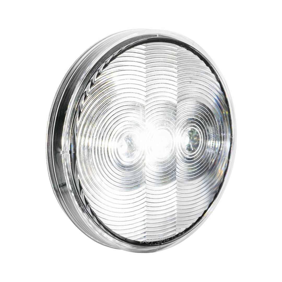 6 LED 4" Round Light (Back-Up) - White LED/Clear Lens