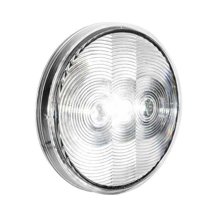 6 LED 4" Round Light (Back-Up) - White LED/Clear Lens