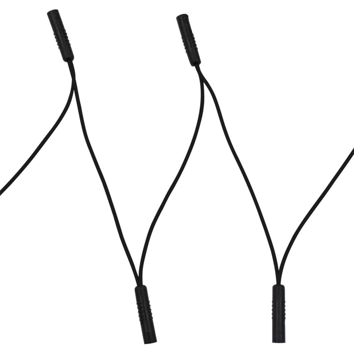 0.180" Bullet Receptacle Black Wire Harness With 50 Plugs - 6" Lead (Bulk)