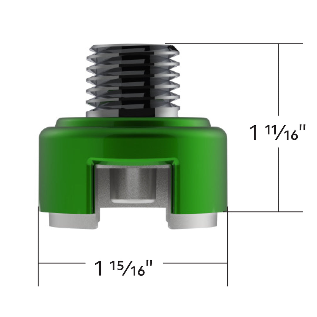 M30 x 3.5 Thread-On Shift Knob Mounting Adapter For Eaton Fuller Style 13/15/18 Shifter - Emerald Green
