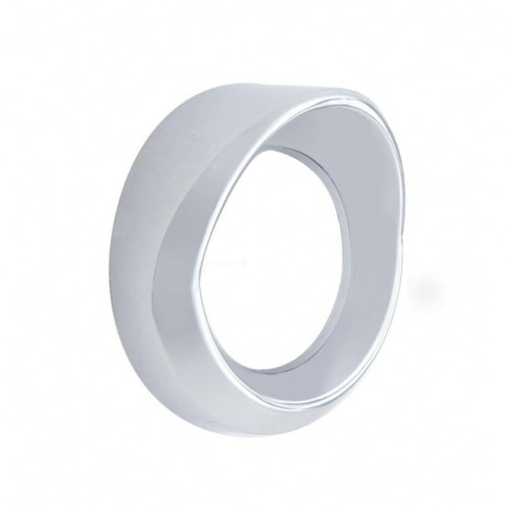 Chrome Plastic Speedometer/Tachometer Cover With Visor