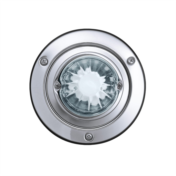 Dual Function Glass Watermelon Sleeper Bunk Kit With 304 Stainless Steel Bezel &amp; LED Bulb - Clear Lens/White LED