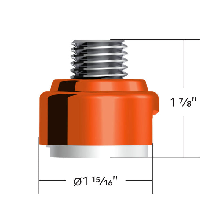 M30 x 3.5 Thread-On Gearshift Adapter W/LED Mount For Eaton - Fuller 13/15/18 Speed - Cadmium Orange