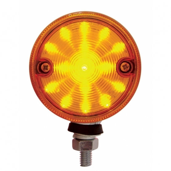 30 LED 3" Dual Function Double Face Light - Amber &amp; Red LED/Amber &amp; Red Lens