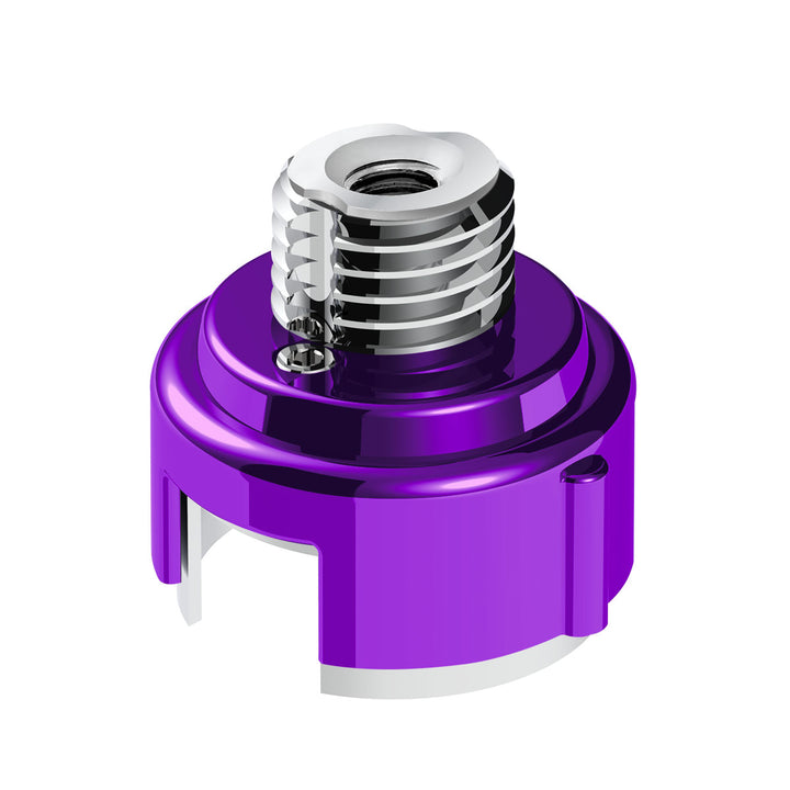 M30 x 3.5 Thread-On Gearshift Adapter W/LED Mount For Eaton - Fuller 13/15/18 Speed - Candy Purple