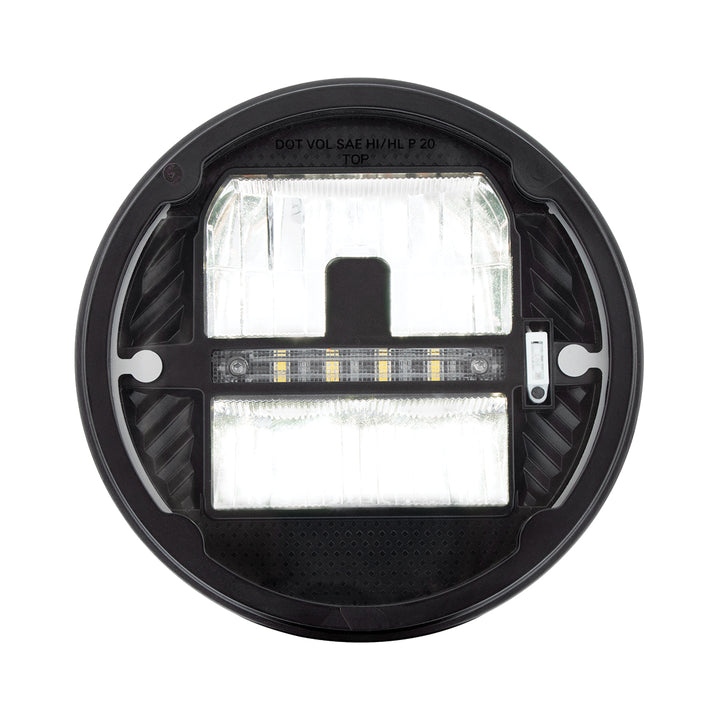 ULTRALIT - Heated 7" LED Headlight With White Position Light