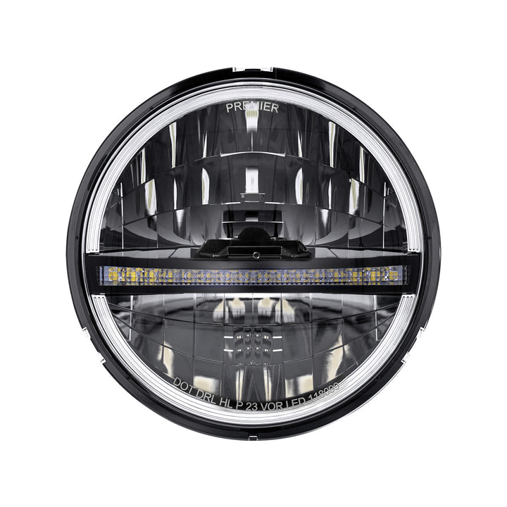ULTRALIT - 20 High Power LED 5-3/4" Headlight With LED DRL/Position Light - Black