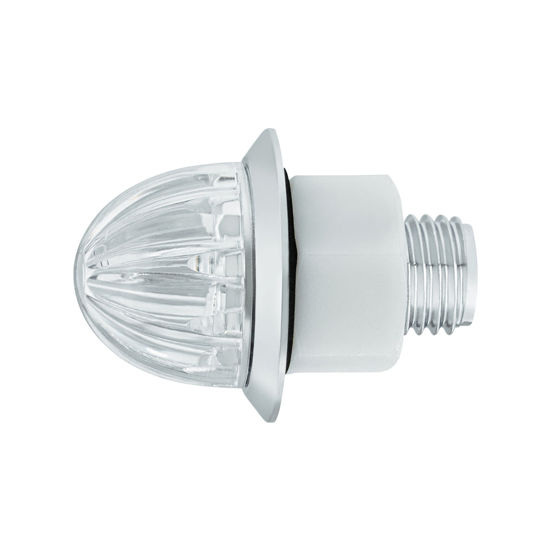 2 LED Dual Function 1-1/8" Watermelon Light (Clearance/Marker) - Amber LED/Clear Lens