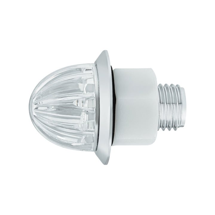2 LED Dual Function 1-1/8" Watermelon Light (Clearance/Marker) - Amber LED/Clear Lens