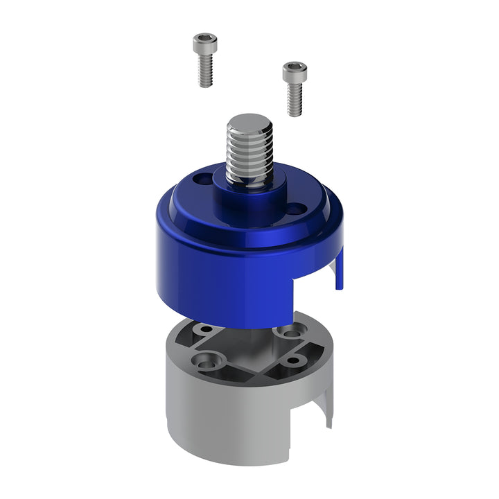 1/2" - 13 Thread-On Shift Knob Mounting Adapter For Eaton Fuller Style 13/15/18 Shifter - Indigo Blue (Bulk)