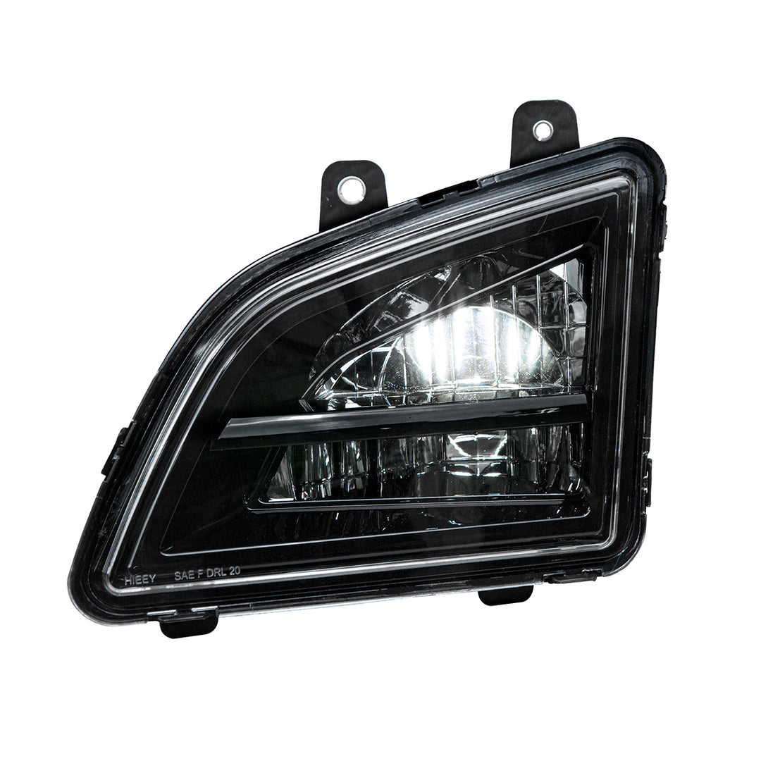 Black LED Driving &amp; Fog Light For 2018-2024 Volvo VNL - Driver - Competition Series
