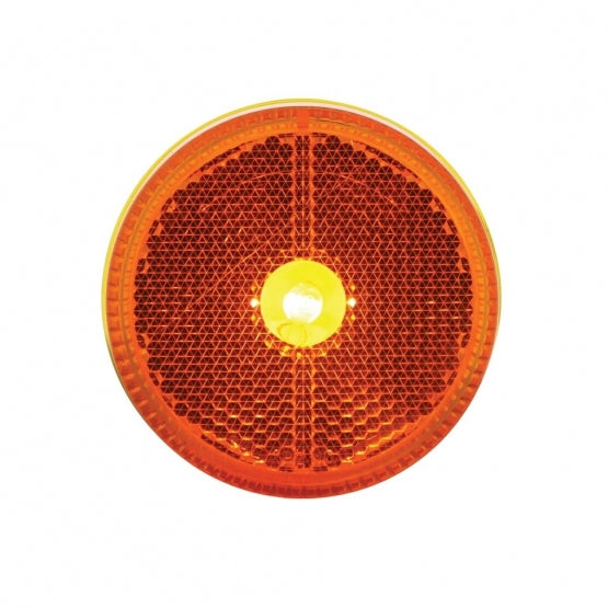 2-1/2" Round Reflectorized Light Kit (Clearance/Marker) - Amber Lens