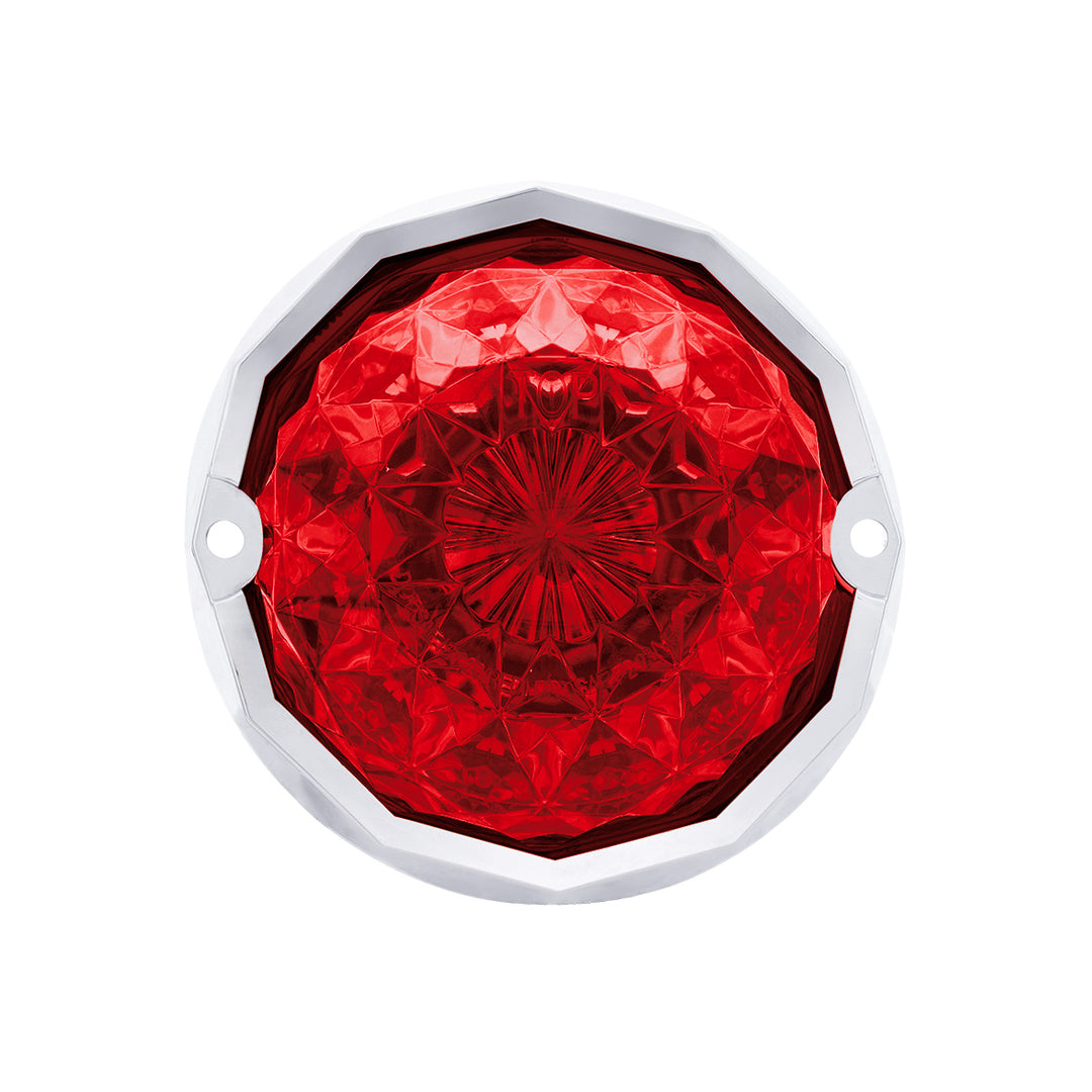 19 LED Dual Function Crystal Watermelon Light Kit With Bezel - Red LED/Red Lens