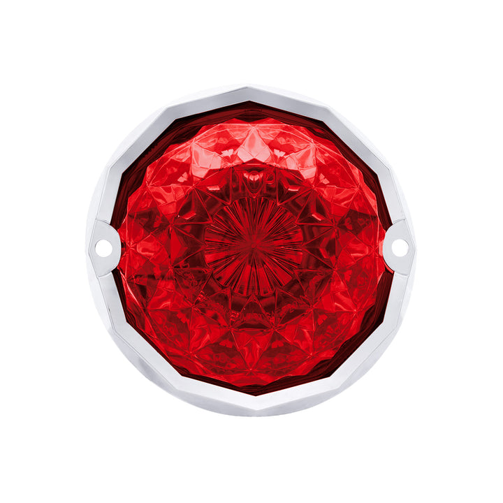19 LED Dual Function Crystal Watermelon Light Kit With Bezel - Red LED/Red Lens