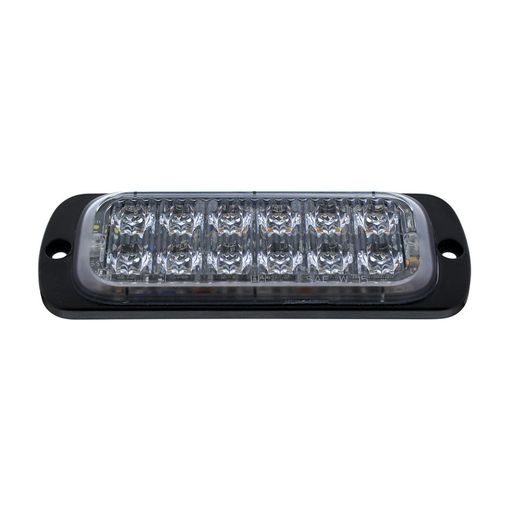 12 High Power LED Super Thin Warning Light - Amber LED &amp; White LED (Bulk)