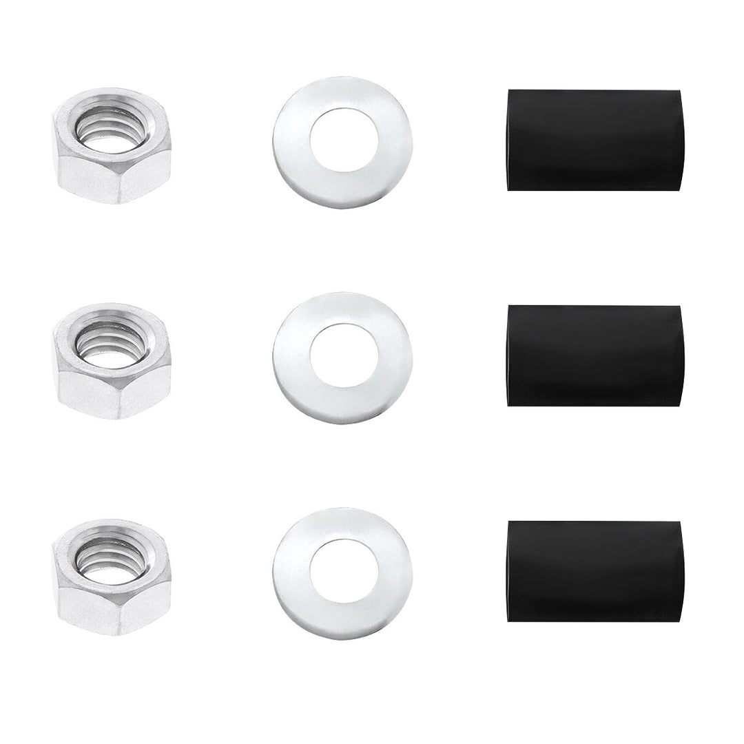 4" x 24" Chrome Standard Bottom Mud Flap Plate - Welded Stud