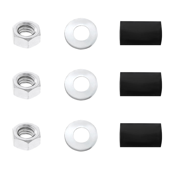 4" x 24" Chrome Standard Bottom Mud Flap Plate - Welded Stud