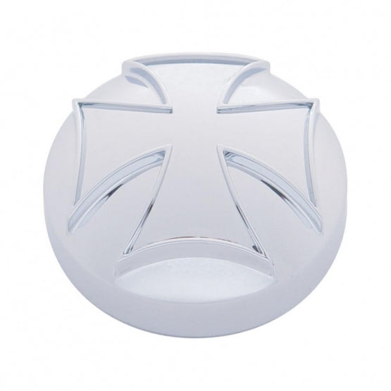 Chrome Iron Cross Air Valve Knob Cover (Bulk)