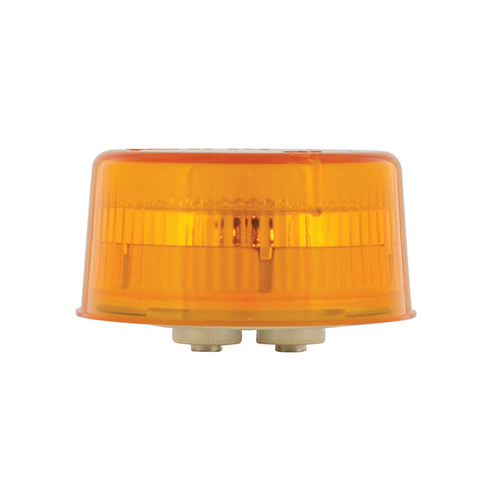 9 LED 2" Round Reflector Light (Clearance/Marker) - Amber LED/Amber Lens