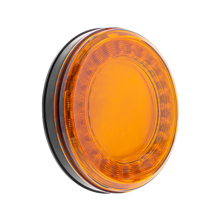 33 LED 4" Round Lumos Light S - Series (Turn Signal) - Amber LED/Amber Lens