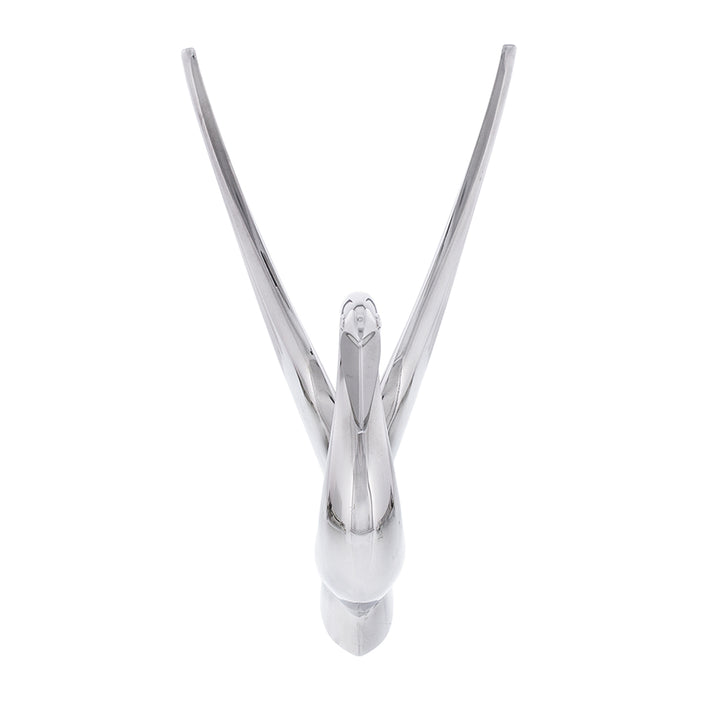 Die-Cast Swan Hood Ornament - Chrome