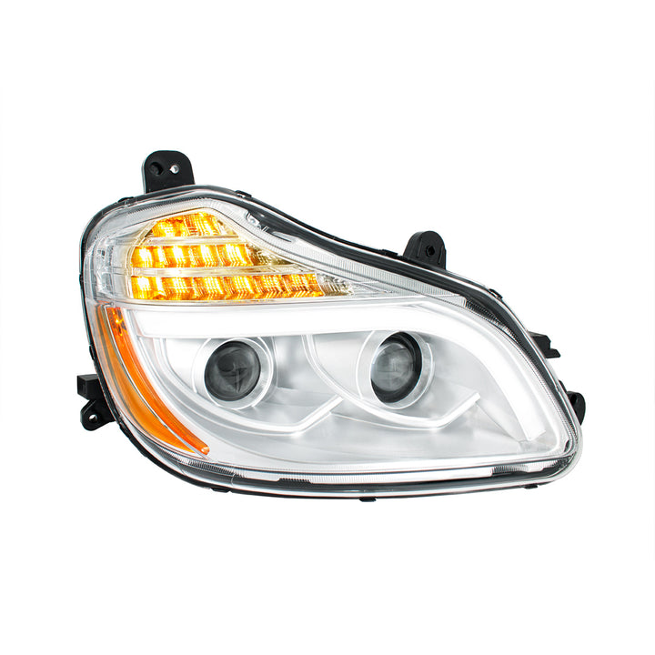Chrome 8 LED Projection Headlight For 2013-2021 Kenworth T680 - Passenger